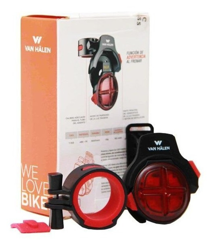 Imagen 2 de 2 de Luz Trasera Usb Con Sensor De Frenada (stop)