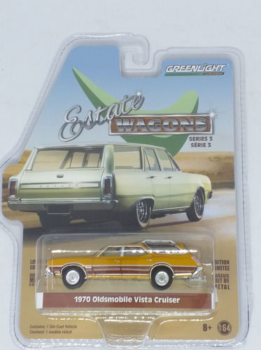 Greenlight Estate Wagons 1970 Oldsmobile Vista Cruiser 1:64 Color Amarillo