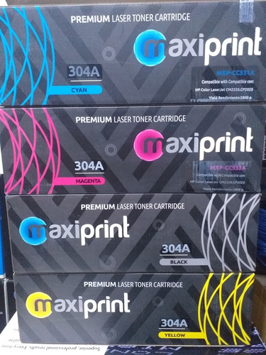 Combo Toner 304a Maxiprint Compatible Con Hp