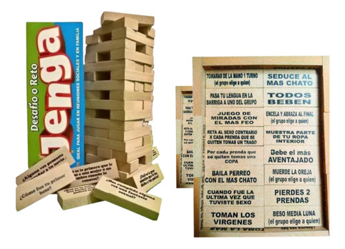 Jenga Con Desafios Y Retos Para Mayores 48 Retos