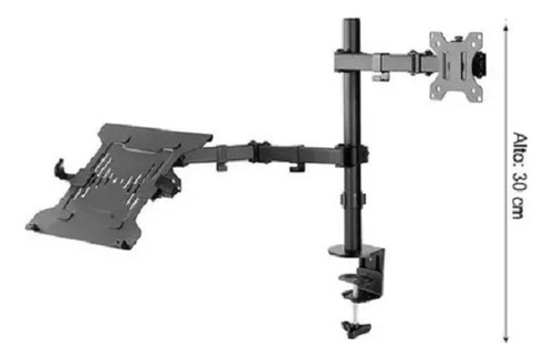 Rack Soporte 2 En 1 Escritorio Para Monitor & Laptop 13 A 32