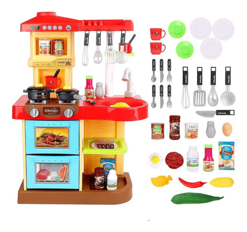 Set Cocina Infantil Juego Didáctico Minichef 37pz Calidad