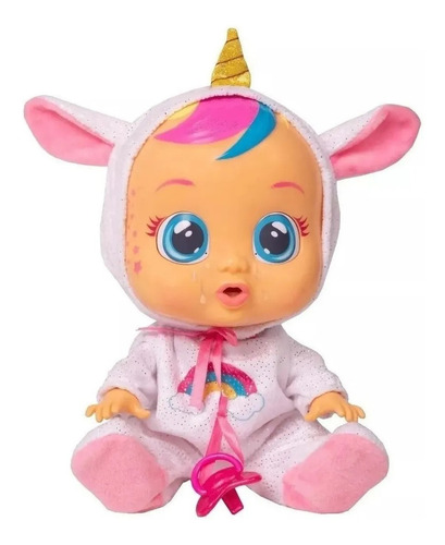 Muñeca Bebes Llorona Unicornio Lloran De Verdad Cry Babies