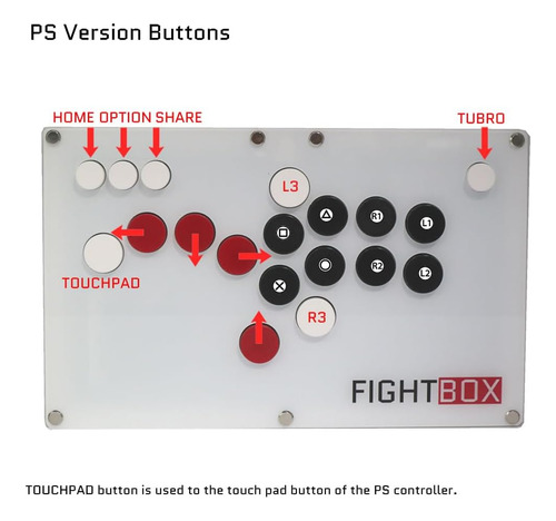 Fightbox B10-ps4 Controlador De Juego Arcade Fight Stick Sin