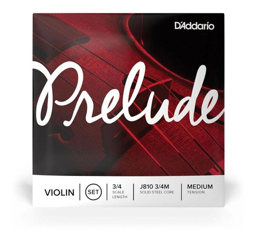 Encordoamento Violino D'addario Prelude J810 3/4m