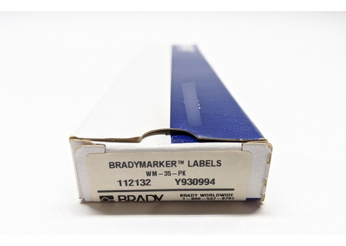 Brady Wm-35-pk Vinyl Cloth Wire Marker Lot Of 16 Sheets Bbf
