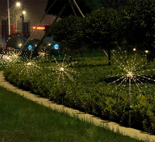 2 Luces Solares Impermeables For Fuegos Artificiales 120 Le