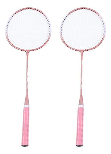 Raquetas De Bádminton Pink Profesional, Competitivo,