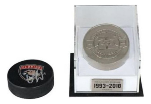 Puck Autografiado Florida Panthers Y Premio 25th Aniversario