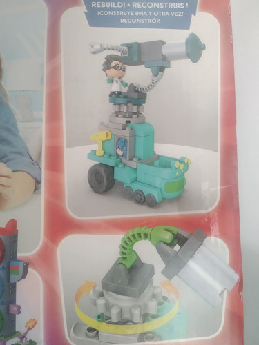 Imagen 7 de 7 de Romeo Laboratorio Movil Pj Mask Heroes En Pijamas Mega Bloks