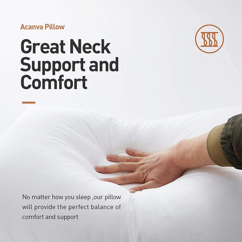 Almohadas De Cama Cómodas Y Transpirables Queen
