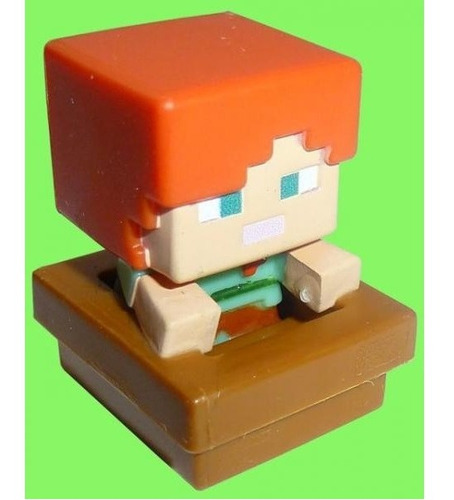 Figura Minecraft - Alex In Boat - Mini Mattel