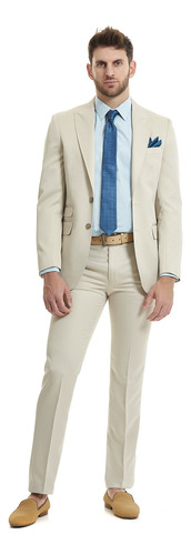 Traje Hombre Recto  Slim Fit Dos Botones, Vittorio Forti