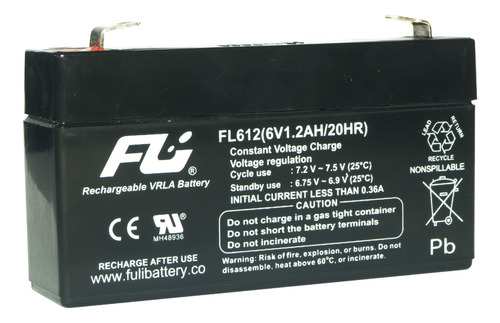 Bateria Sellada 6v 1.2ah Powest Fl612gs