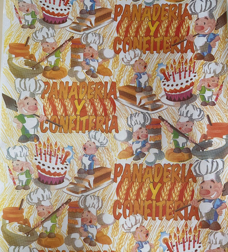 Bobina Rollo Papel Panaderia Sulfito A 3 Colores 60 Cm 8 Kg