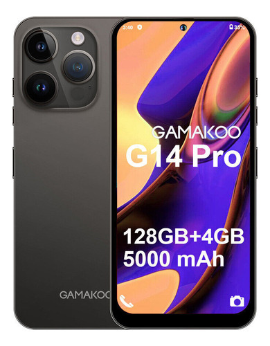 Smartphone Gamakoo G14 Pro Dual Sim De 128 Gb, 4 Gb De Ram,