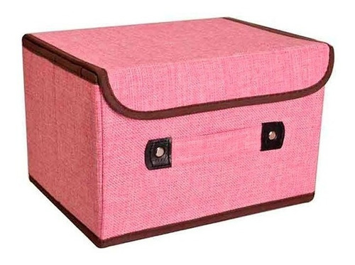 Caja Organizadora Baul Liso De Tela 45x30 Kuchen 