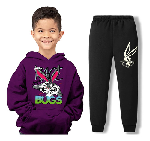 Conjunto Buzo Y Pantalón Para Niño Bugs Bunny Para Niño 