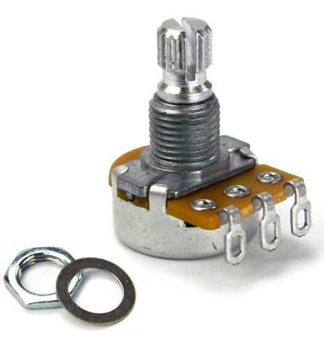 Imagem 1 de 3 de Potenciômetro Alpha A250k 16/15 Escudo De Guitarra E Baixo