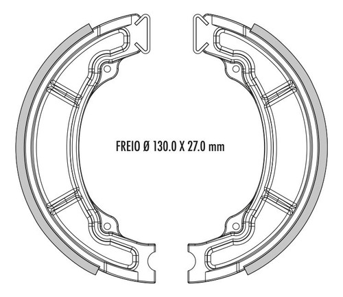 Zapatas De Freno Para Yamaha Rx 180 Hasta 1987 Fras-le