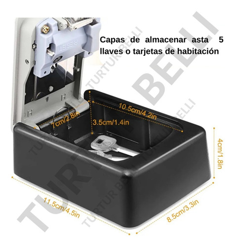 Caja Fuerte De Almacenamiento De Llaves O Tarjetas De Acceso