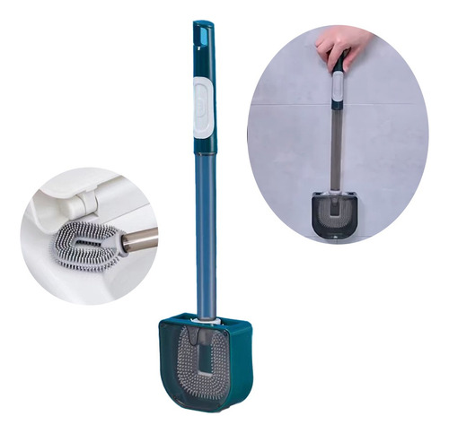 Cepillo De Inodoro De Pared Con Cerdas Flexibles Para Baño