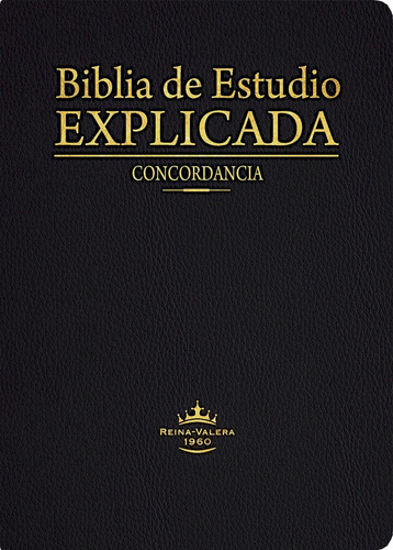 Libro: Explicación De La Biblia De Estudio (piel Negra Espec