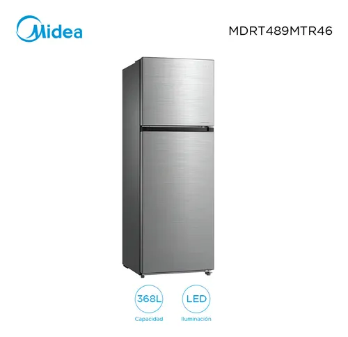 Heladera Inverter Frio Seco Midea Mdrt489mtr46 bruta 368 Lt Color Gris