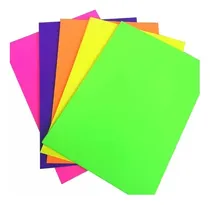 Comprar 05 Folhas Graficas Papel Color Plus Neon  120g 66x96