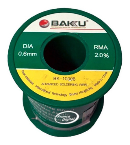  Rollo Estaño De Soldar Alta Calidad Baku 0.6mm 100g 