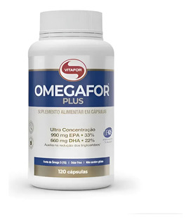 Ômega 3 Vitafor Omegafor Plus 120 Cápsulas Alta Concentração