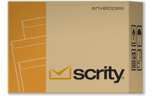 Envelope Saco Ouro Sko035 250x353mm Cx C/ 250 Unid Scrity