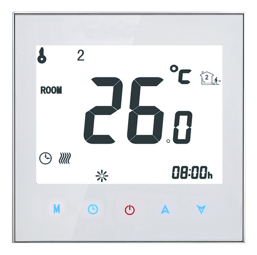 Termostato De Habitación Semanal Con Pantalla Lcd Programabl