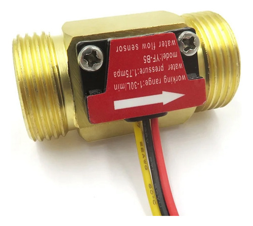 Interruptor De Sensor De Flujo De Agua Yf-b5 Dn20 G3/4 Pulga