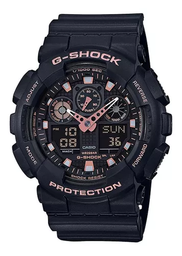 Reloj militar G-Shock GA 100, en negro. Reloj para hombre, G-Shock, Negro