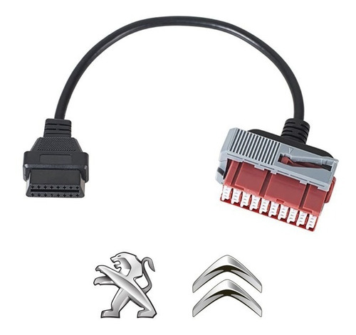 Conector Peugeot Psa Obd A Obd2 - 30 Pin A 16 Pin