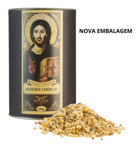 Incenso Litúrgico Igreja Católica Missa Misericordiae 500g Fragrância Nardo