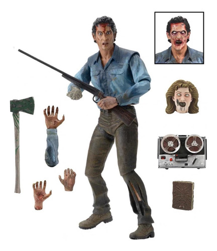 Neca Evil Dead 2 Dead By Dawn Ultimate Ash Acción Figura 