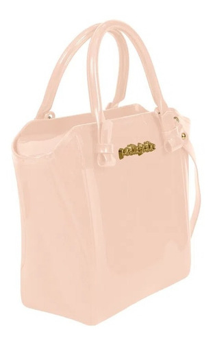 Imagem 2 de 7 de Bolsa Feminina Petite Jolie Preta Nude Média Ombro Shape 03