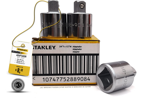 Adaptador De 3/4f X 1/2m Stanley 88-908