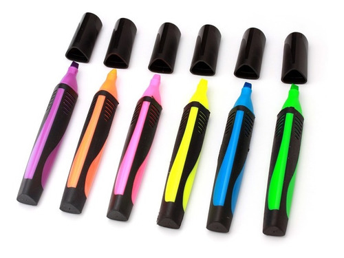 Imagen 2 de 3 de Resaltador Fluo Pack X 6 Colores