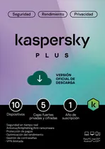 Comprar Antivirus Kaspersky Plus 10 Dispositivos 1 Año