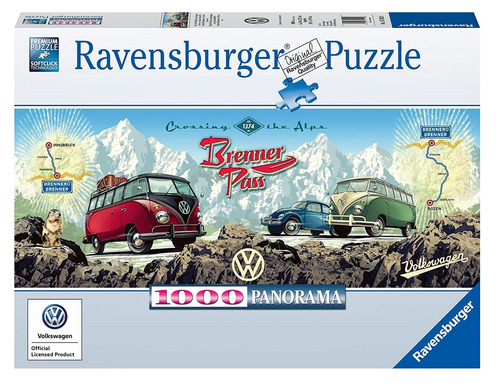 Ravensburger Cruzando Los Alpes Con Volks Wagen 1000 Piezas 14+ Rompecabezas 