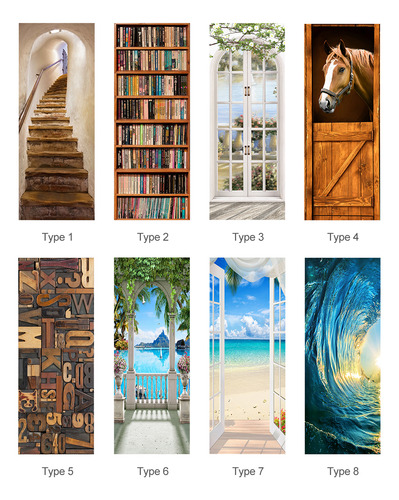 Calcomanía Para Puerta, Para Decoración Personal, Extraíble
