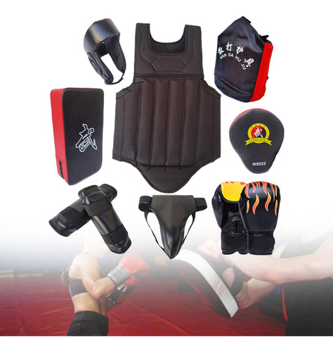 8x Equipo De Protección De Taekwondo Protección Completa L