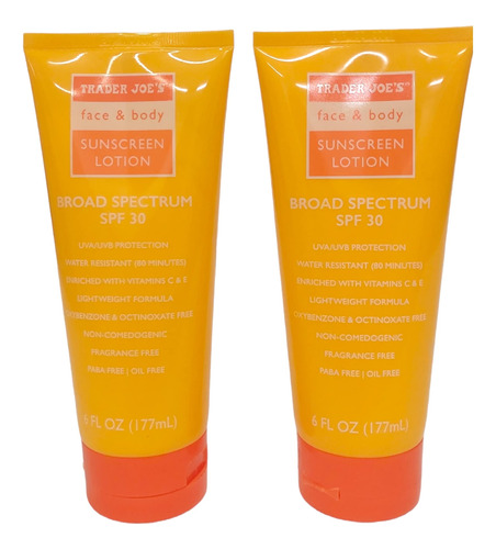 Trader Joe's Protector Solar Facial Y Corporal Spf30 (paquet