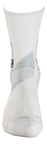Medias Sox Antideslizante Compresión Deportivas Premium Blanco Logo S 35-37