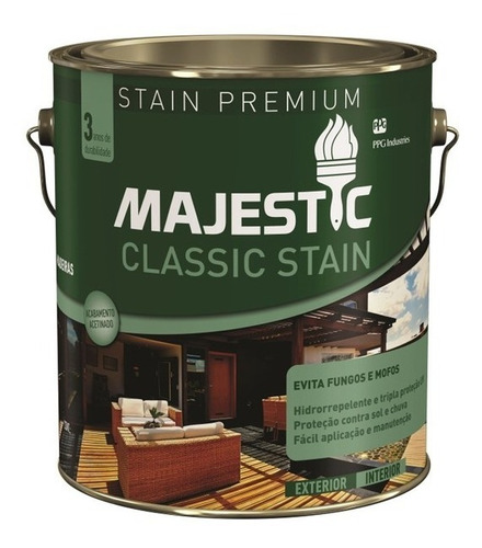 Protector De Maderas Majestic Classic Stain 0.9 Lts 