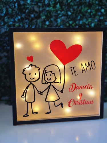 Caja De Luz - Veladora, Regalo Ideal San Valentin-amor