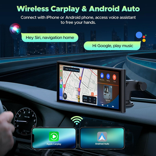 Visualización Táctil Inalámbrica Carplay De 9.3 PuLG...